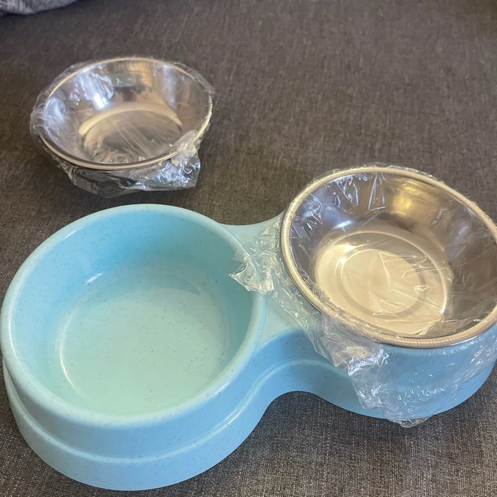 Dog or Cat Food and Water Bowl, Brand New!
